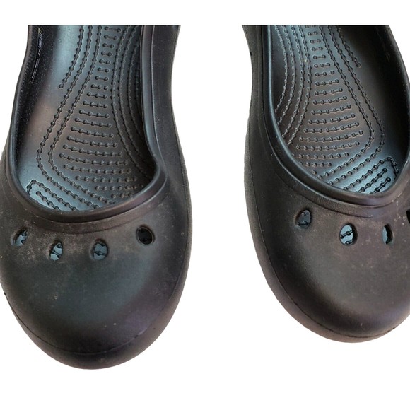 Crocs Kadee Womens Flats Size 8 Black Spots From Wear - Picture 2 of 7